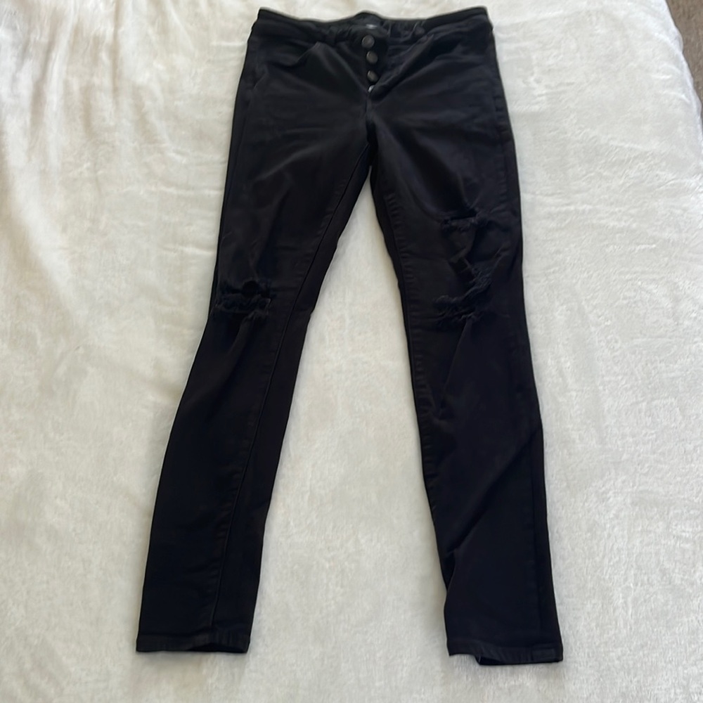 American Eagle Outfitters Black Ripped Jeans